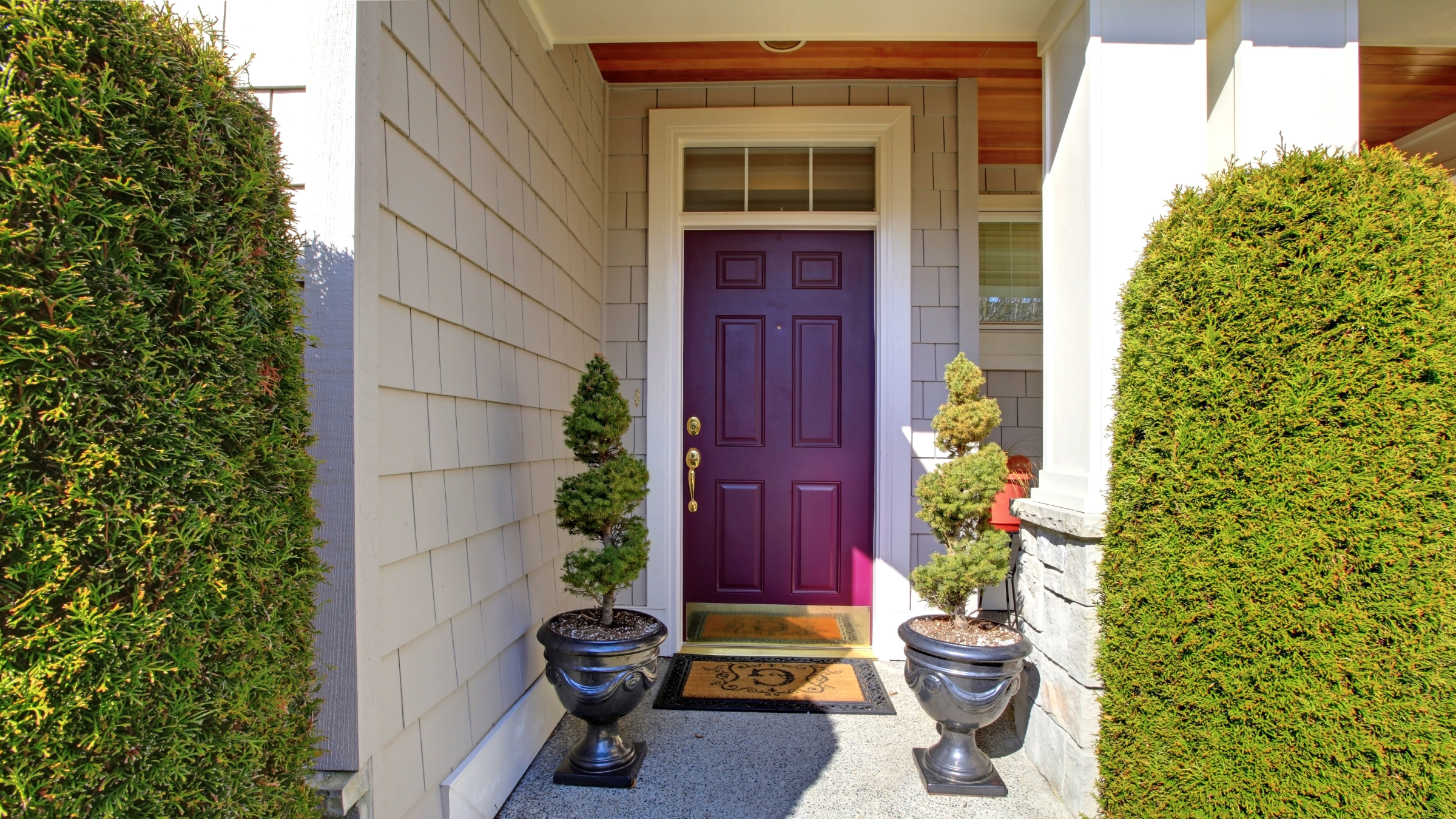 Meaning of purple front door 