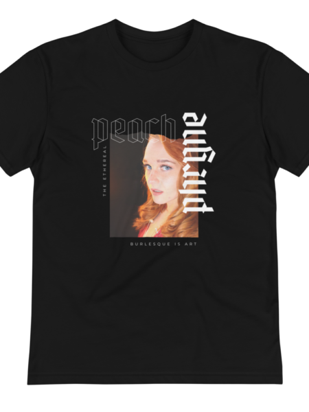TheEtherealPeachPhryne-Burlesque-Unisex-Sustainable-T-Shirt-front.png