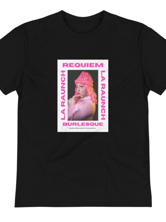RequiemLaRaunch-Burlesque-Unisex-Sustainable-T-Shirt-front.jpg
