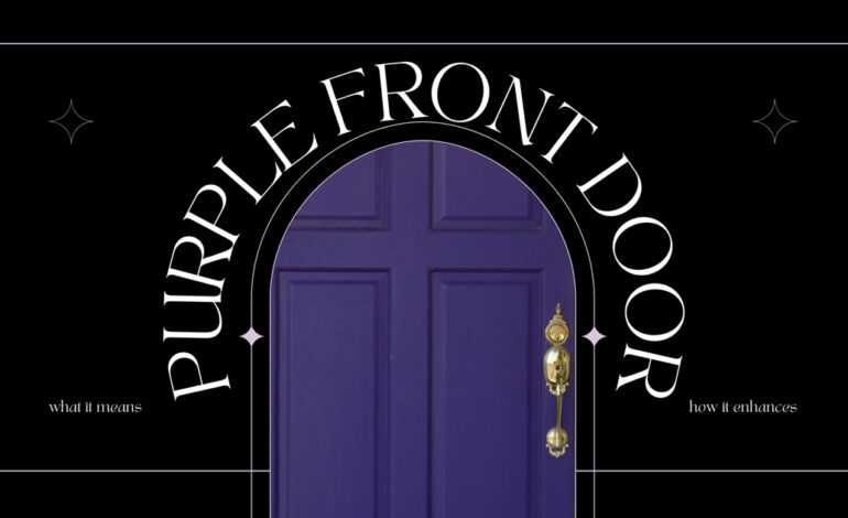 Purple Front Door Meaning