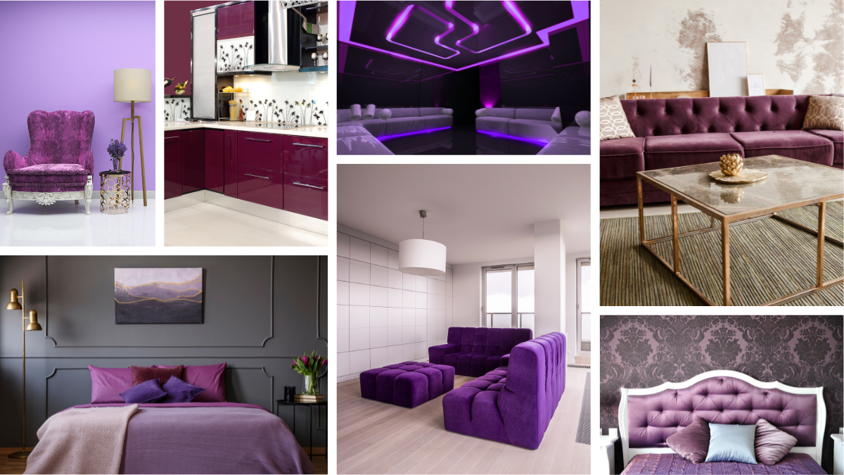 Purple Color Variations in Design