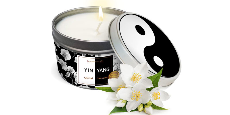 Yin Yang Smudge Candle