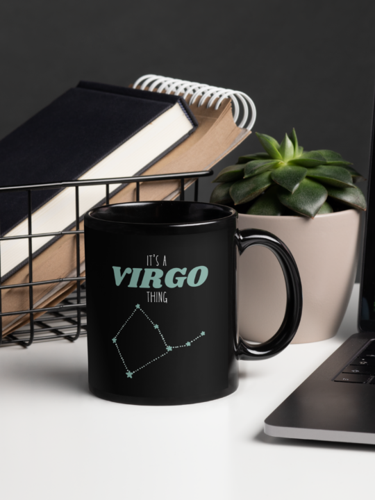 It's A Virgo Thing black glossy mug
