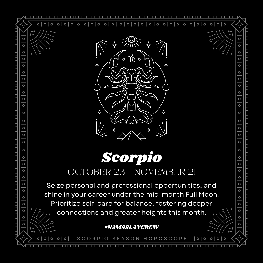 Scorpio Season Monthly Horoscope Celebrating Scorpio