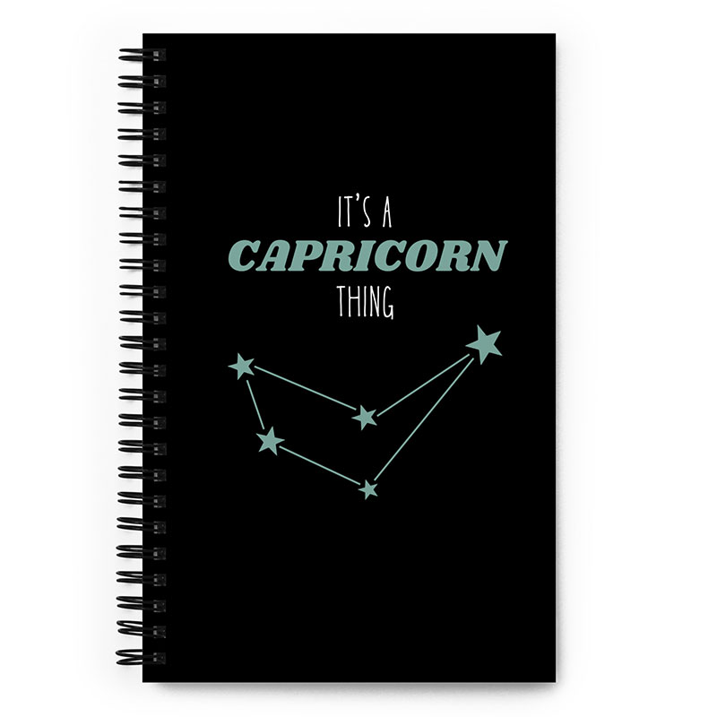 Capricorn Spiral notebook
