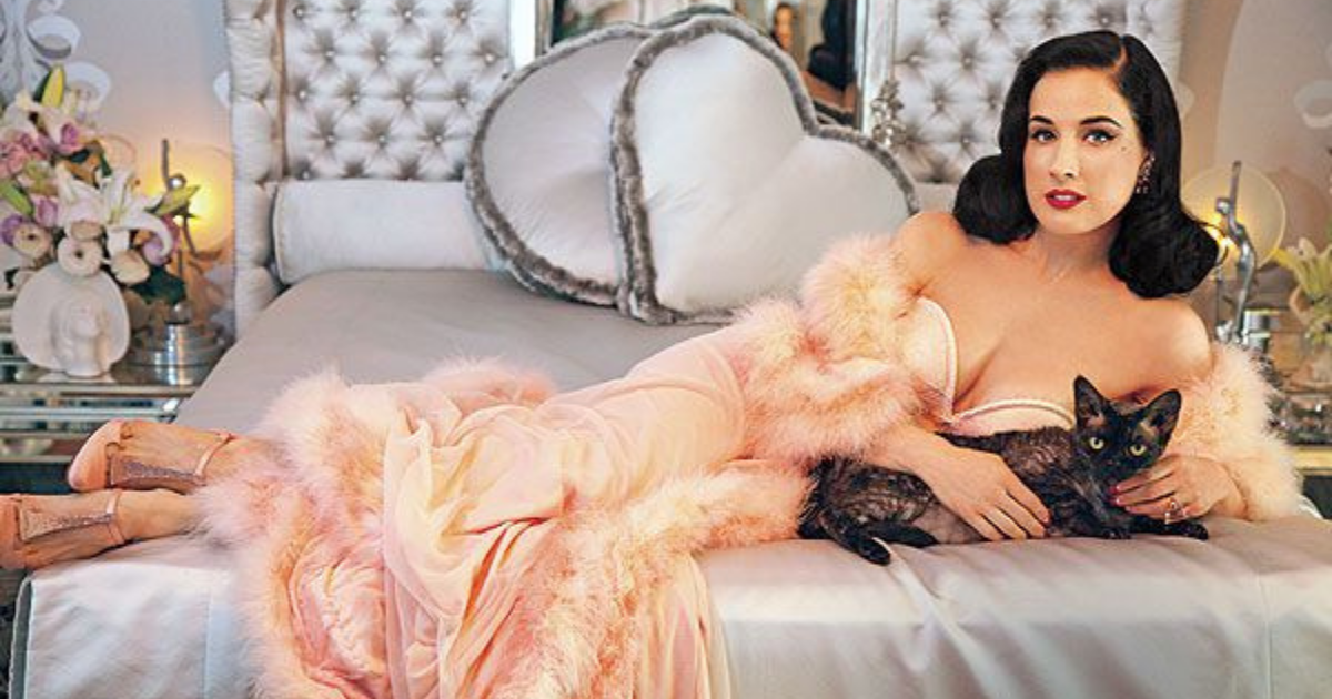 What Does Dita Von Teese Wear to Bed?