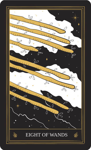 Tarot Eight of Wands