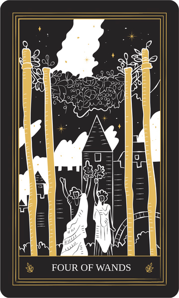 Tarot Four of Wands