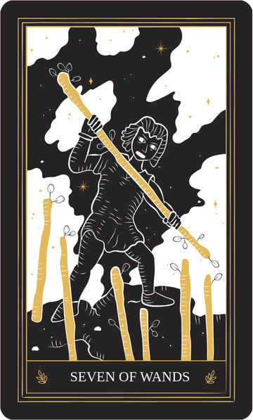 Tarot Seven of Wands