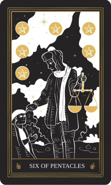 Tarot 6 of Pentacles