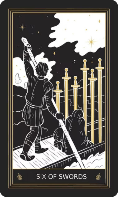 Tarot Six of Swords