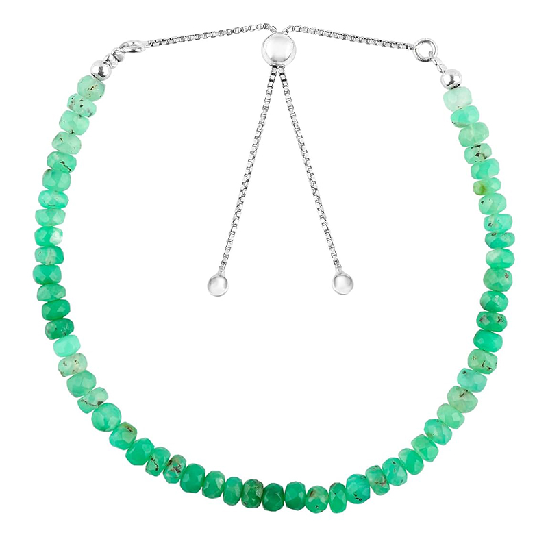 Chrysoprase Gemstones Beads Dainty Bracelet