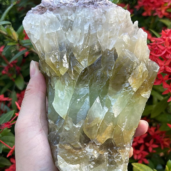 Extra Large Green Calcite Rough Natural Stones​