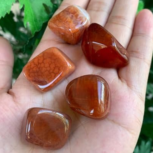 Fire Agate Tumbled Healing Stones​