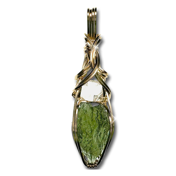 Genuine Moldavite Crystal Pendant ​