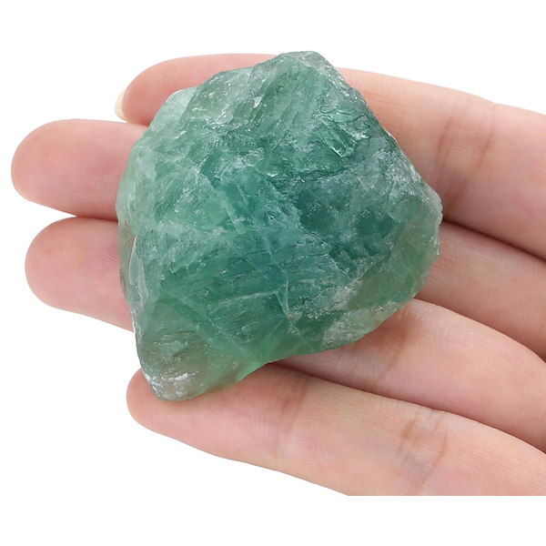 Green Fluorite Raw Crystals and Healing Stones ​