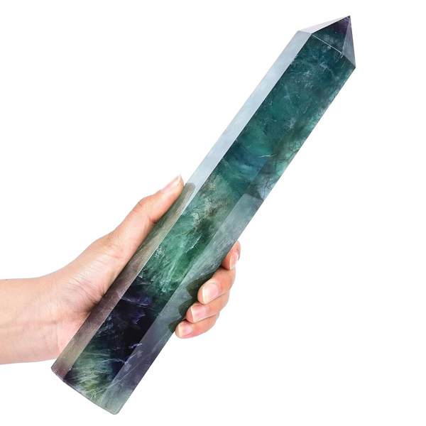 Green Purple Fluorite Obelisk Crystal Towers ​