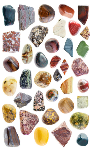 various jasper stones