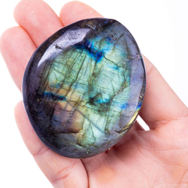 Labradorite Palm Stone Crystal