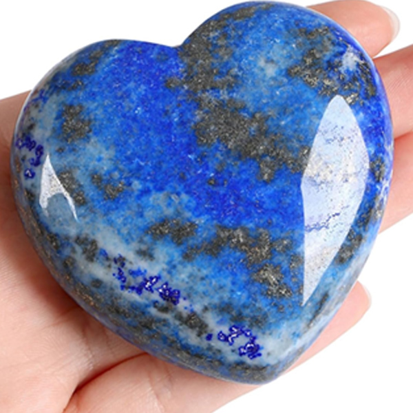 Lapis Lazuli Crystal Large Heart