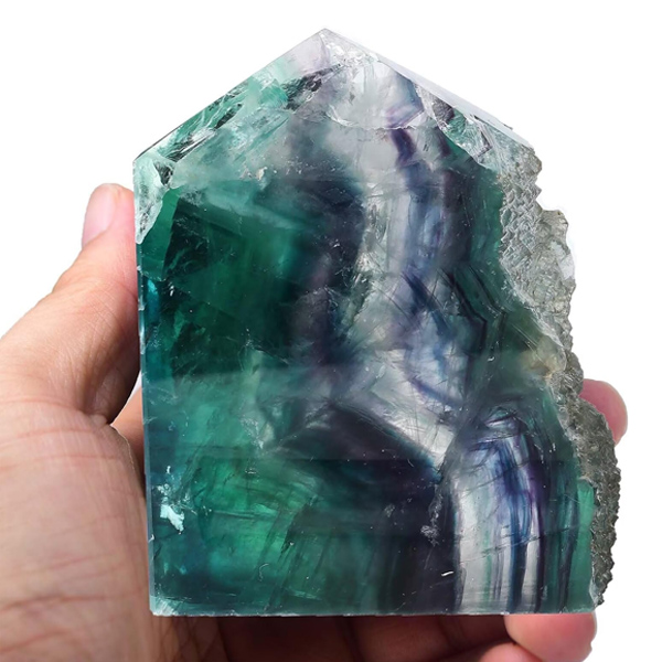 Large Green Purple Fluorite Towers​