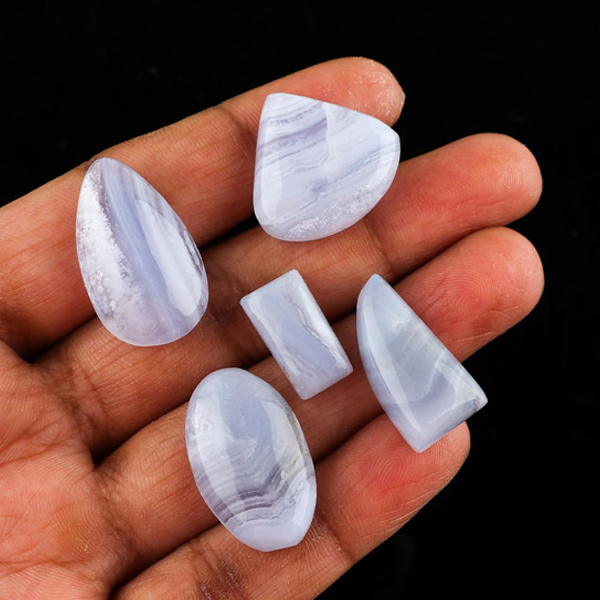 Natural Blue Lace Agate Gemstones