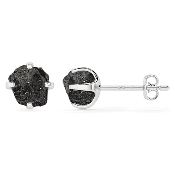 Natural Rough Shungite Stud Earrings​