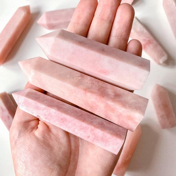 Pink Opal Obelisk Wand Tower​