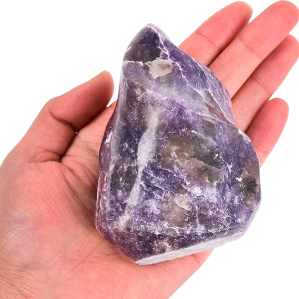 Purple Lepidolite Flame Shaped Crystals