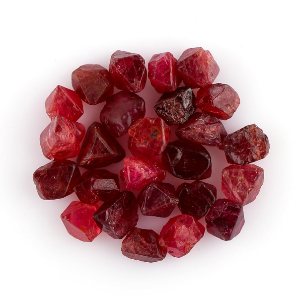 Raw Red Spinel Gemstones