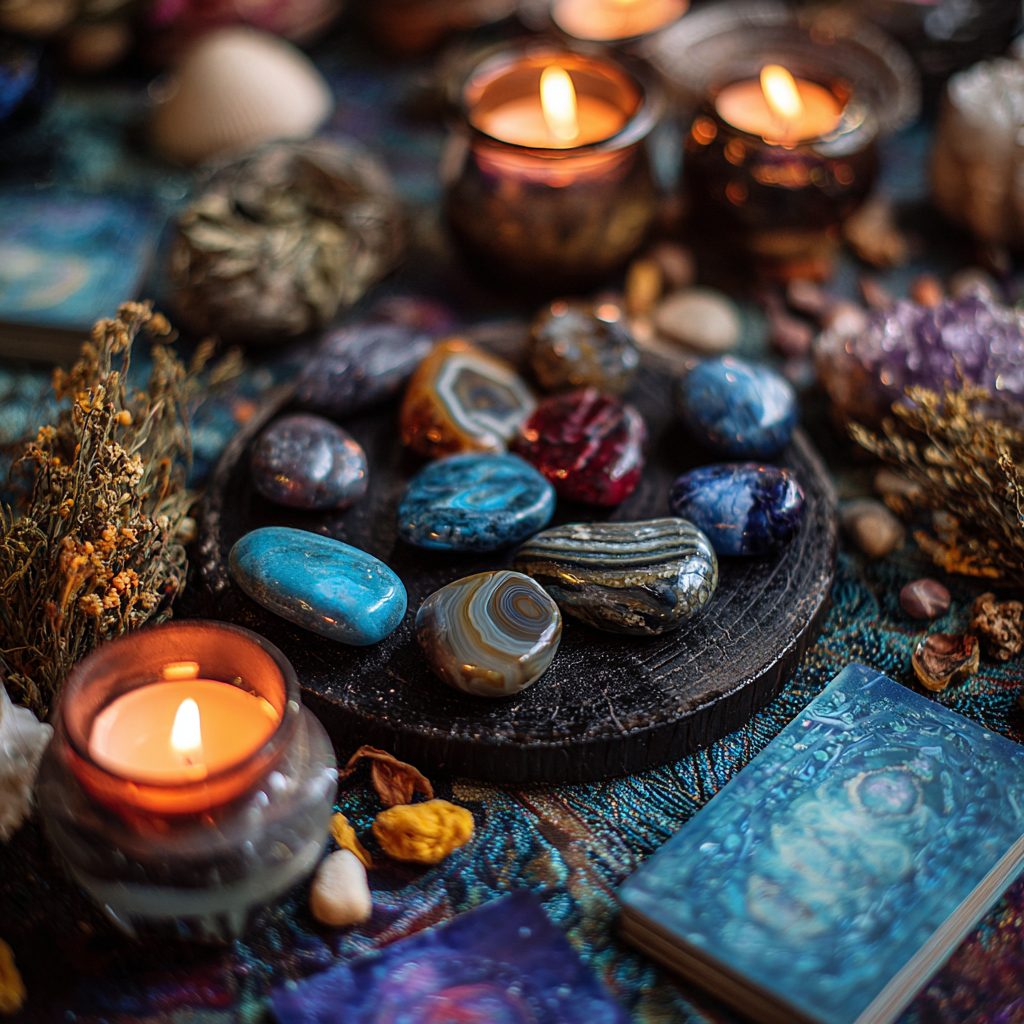 Agate Stones on Altar