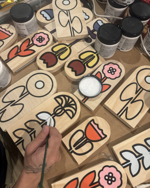 Casey Blake - Our Family Designs Wooden Flower Art