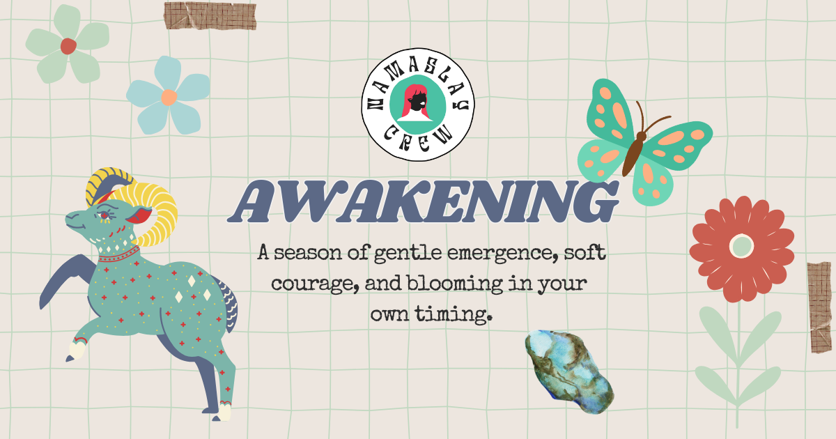 March Creative Art Journal Theme Awakening