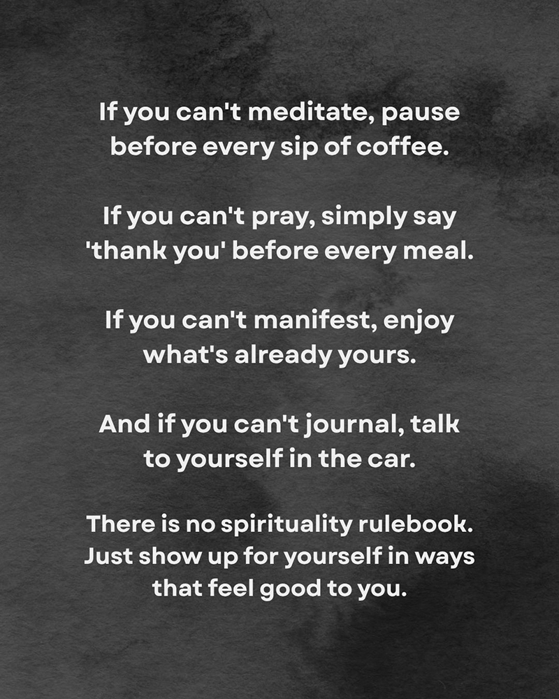 simple spirituality and mindfulness practices for everyday self care
