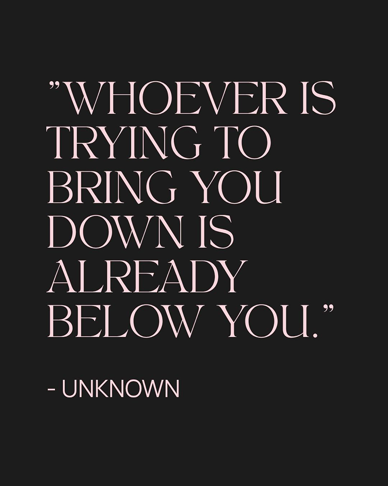 confidence quote about self worth and rising above negativity