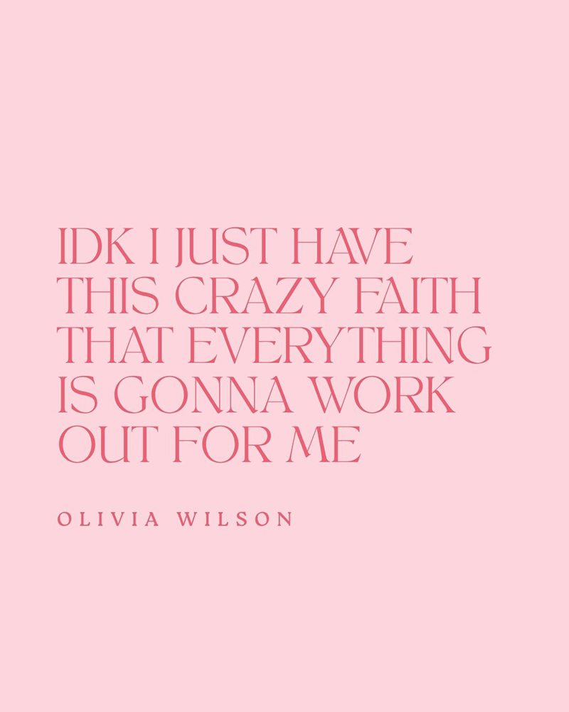 faith and positive mindset trusting that everything will work out