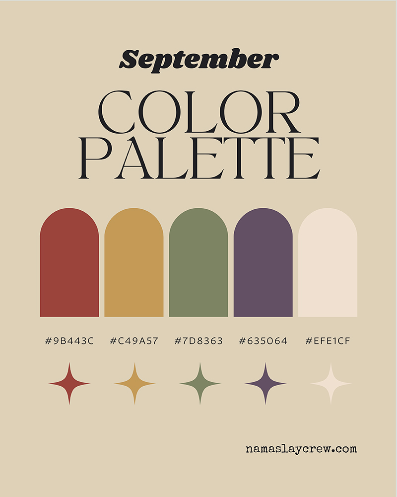 September Harmony Color Palette