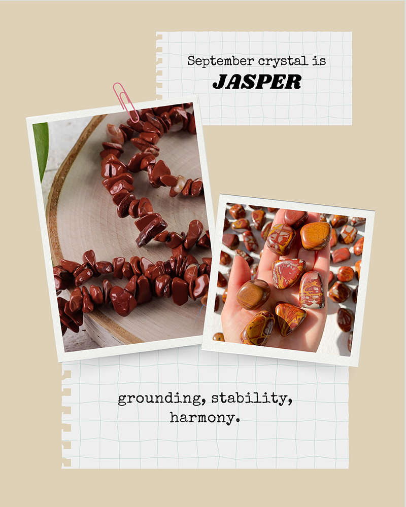 September Crystal Red Jasper