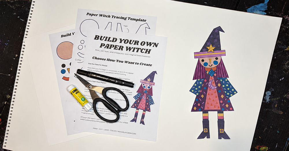 Witch Paper Doll Printables